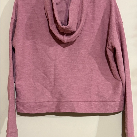 Dusty Rose Casual Zip-Up Hoodie - Picture 2 of 7